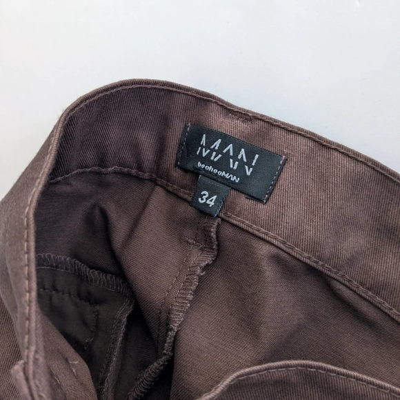 Boohoo Men Multi Pocket Cargo Pants - Picture 7 of 8